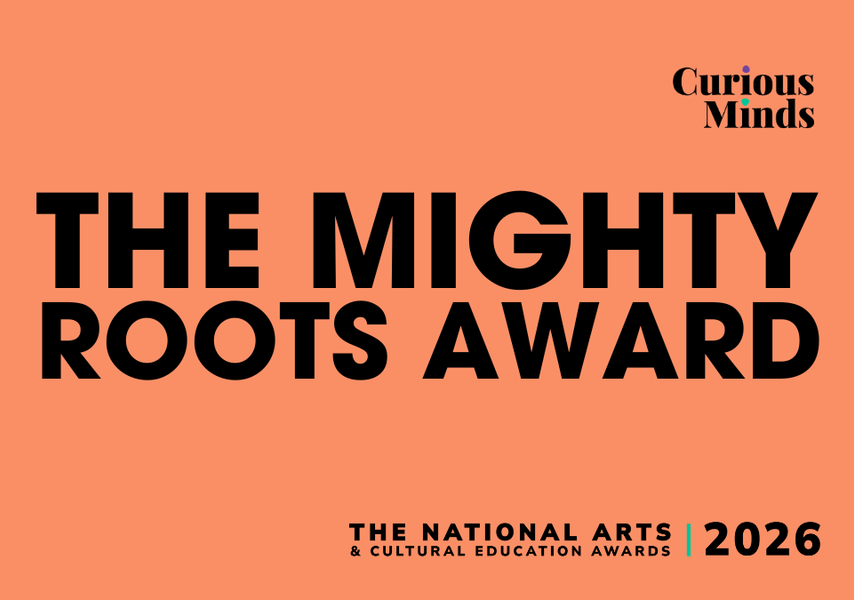 Text reads "The Mighty Roots Award. Finalists"