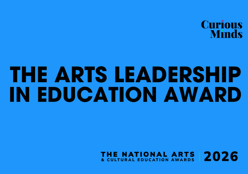 Text reads "The Arts Leadership in Education Award. Finalists."